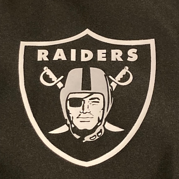 RAIDERS XL GAMEDAY SECURITY WATER RESISTANT WINDBREAKER HOODIE TEAM ISSUED NWT - Picture 6 of 16